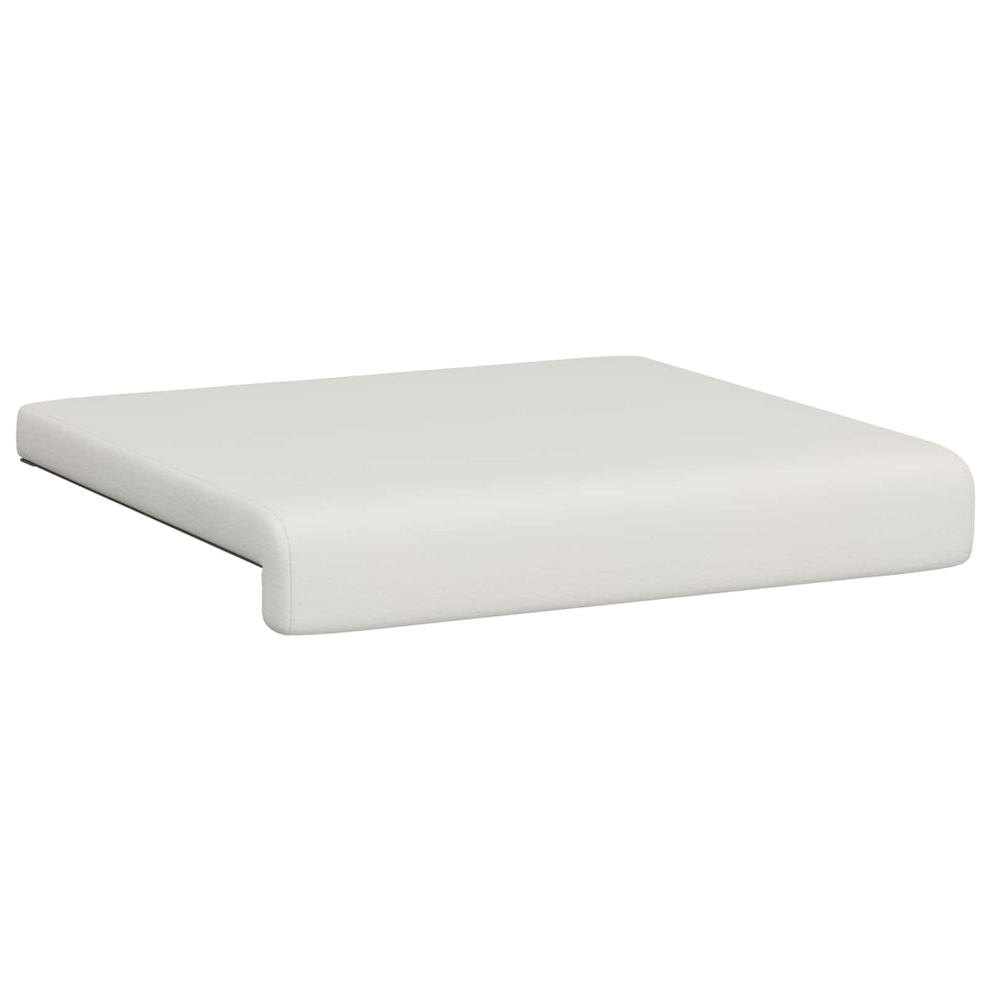 Bench Cushion 4 pcs Faux Leather White Depth 35 cm