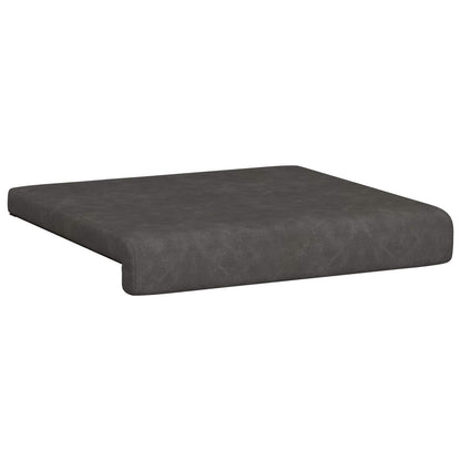 Bench Cushion 4 pcs Faux Leather Black Depth 35 cm