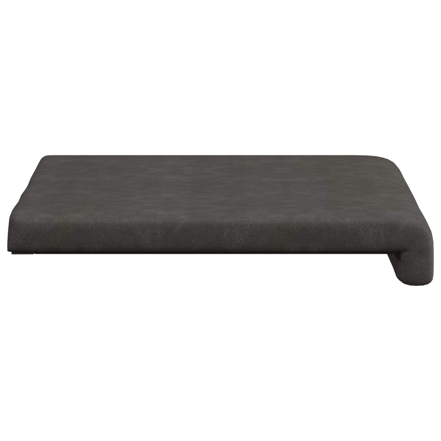 Bench Cushion 4 pcs Faux Leather Black Depth 35 cm