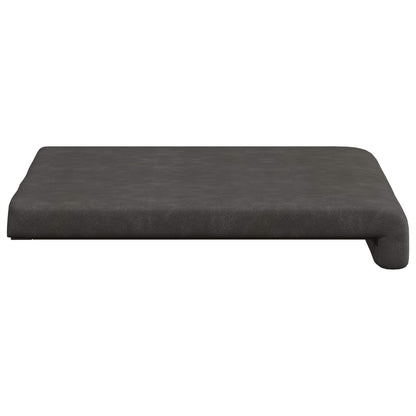 Bench Cushion 4 pcs Faux Leather Black Depth 35 cm