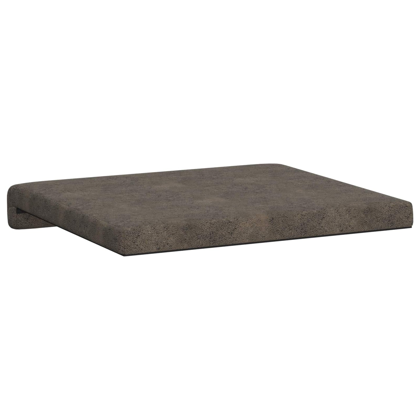 Bench Cushion 4 pcs Faux Suede Fabric Dark Grey Depth 35 cm