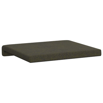 Bench Cushion 4 pcs Faux Suede Fabric Army Green Depth 35 cm