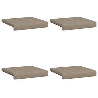 Bench Cushion 4 pcs Microfiber Taupe Depth 35 cm