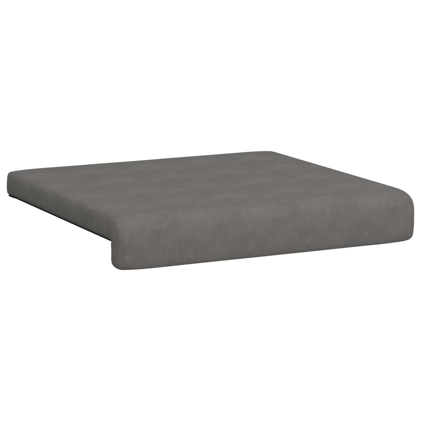 Bench Cushion 4 pcs Microfiber Dark Grey Depth 35 cm