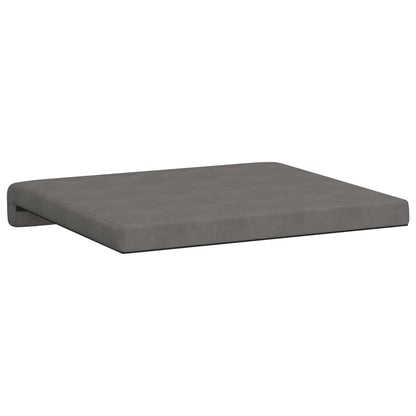 Bench Cushion 4 pcs Microfiber Dark Grey Depth 35 cm