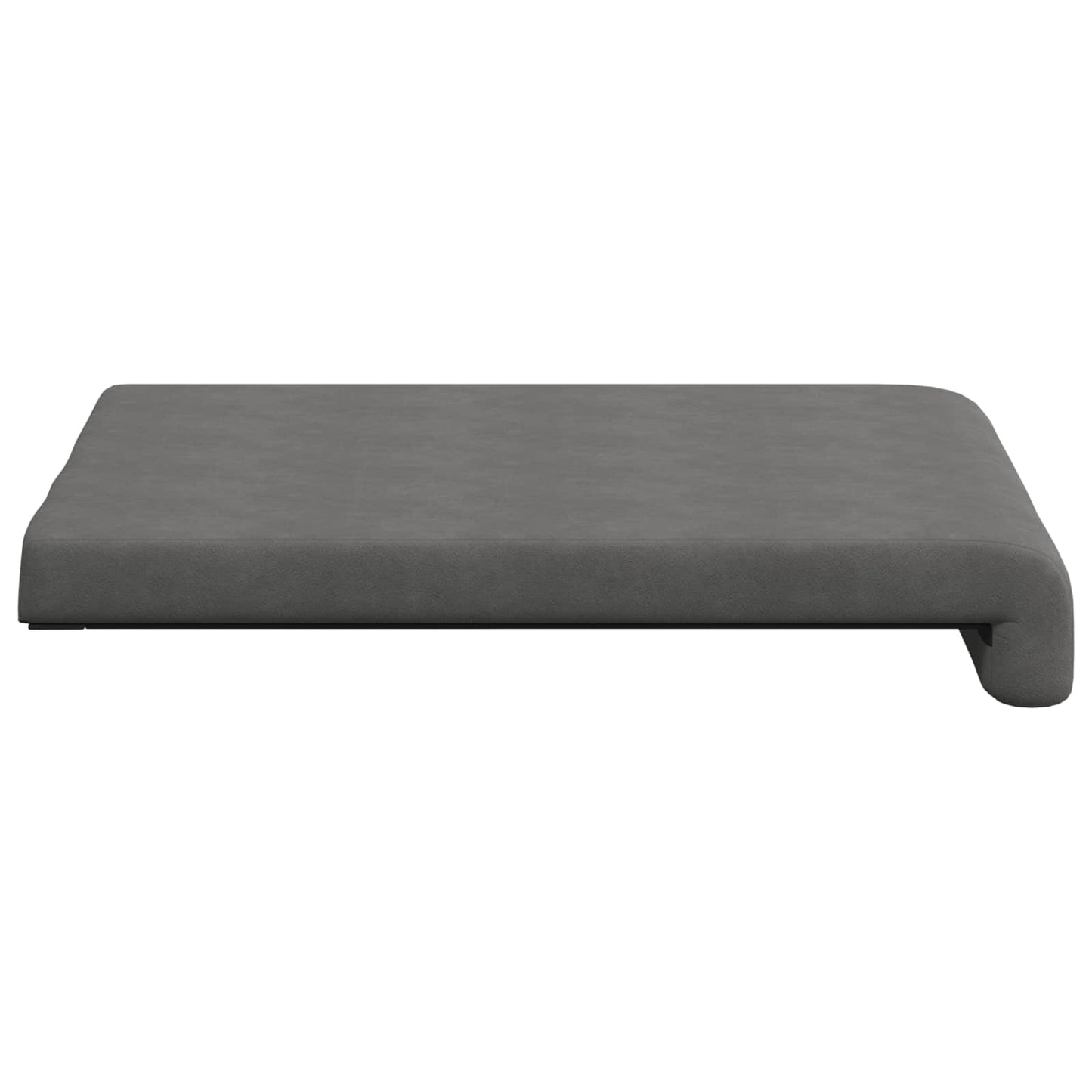Bench Cushion 4 pcs Microfiber Dark Grey Depth 35 cm