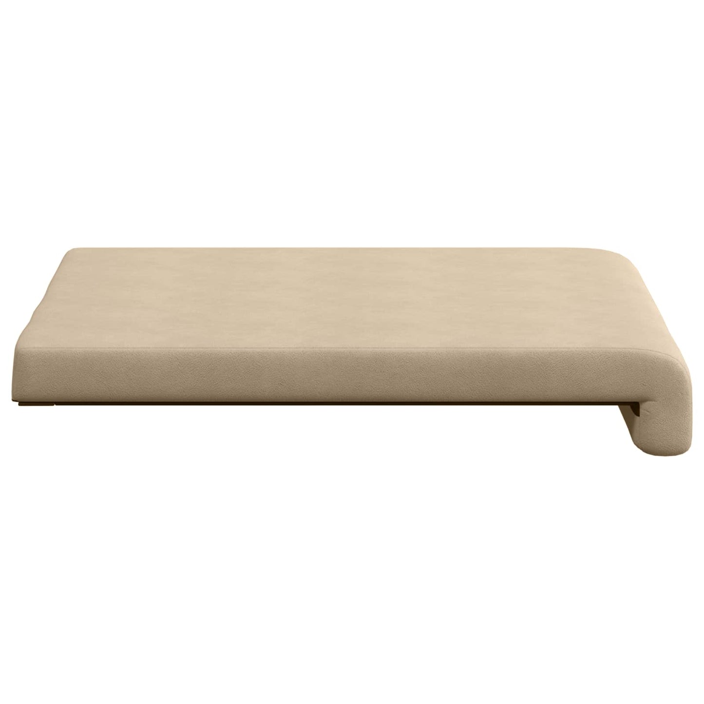 Bench Cushion 4 pcs Microfiber Cream Depth 35 cm