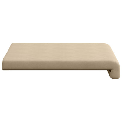 Bench Cushion 4 pcs Microfiber Cream Depth 35 cm