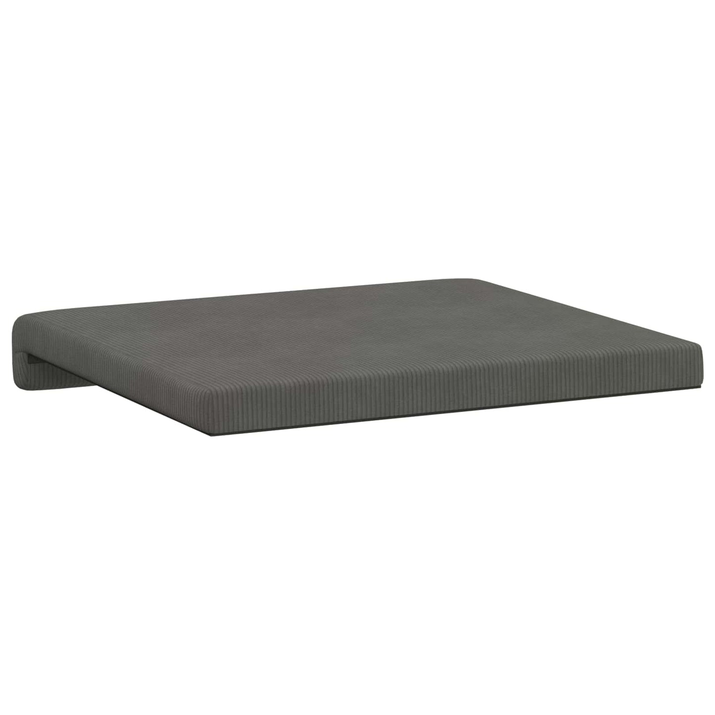 Bench Cushion 4 pcs Corduroy Dark Grey Depth 35 cm
