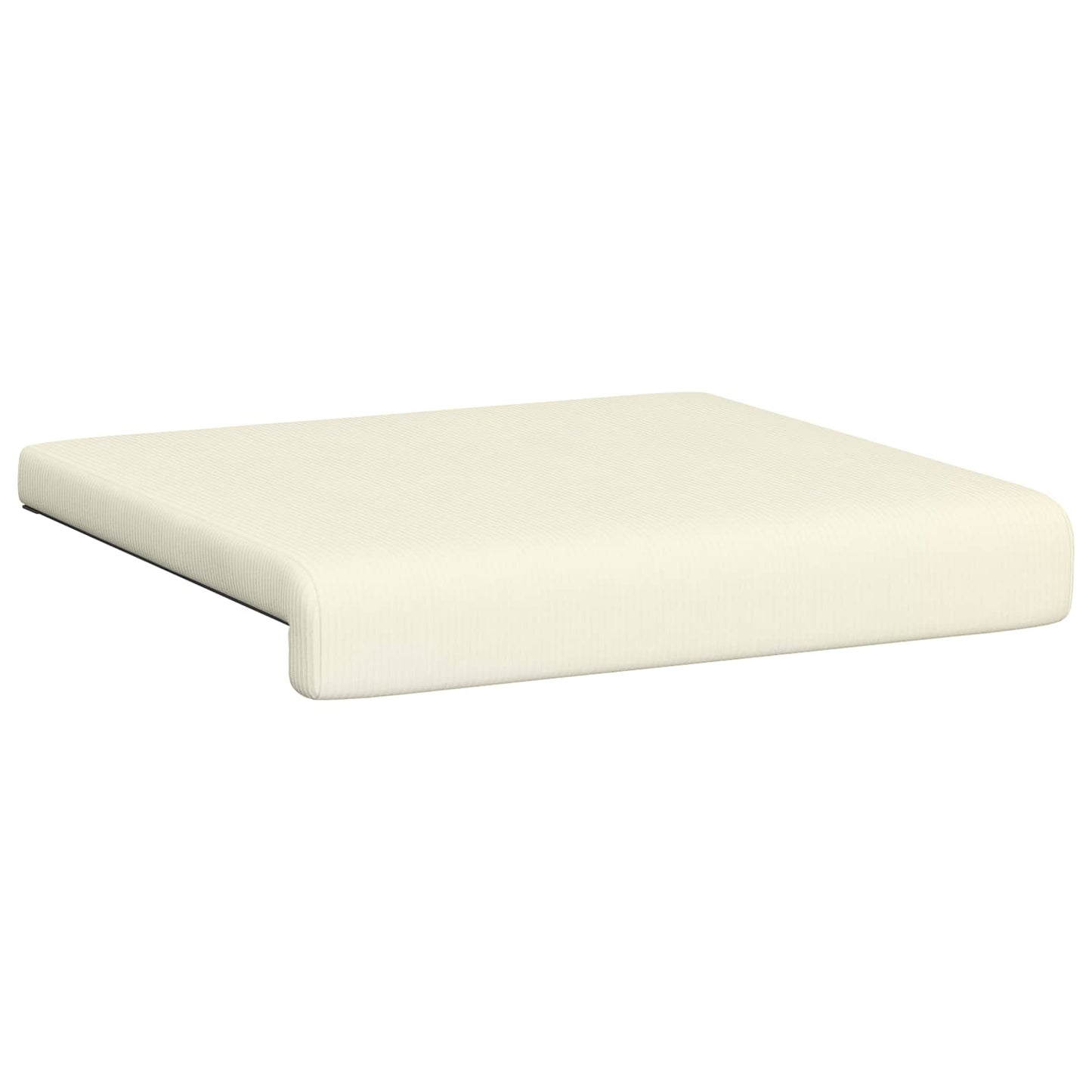 Bench Cushion 4 pcs Corduroy Cream Depth 35 cm