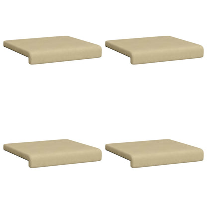 Bench Cushion 4 pcs Corduroy Grey Green Depth 35 cm