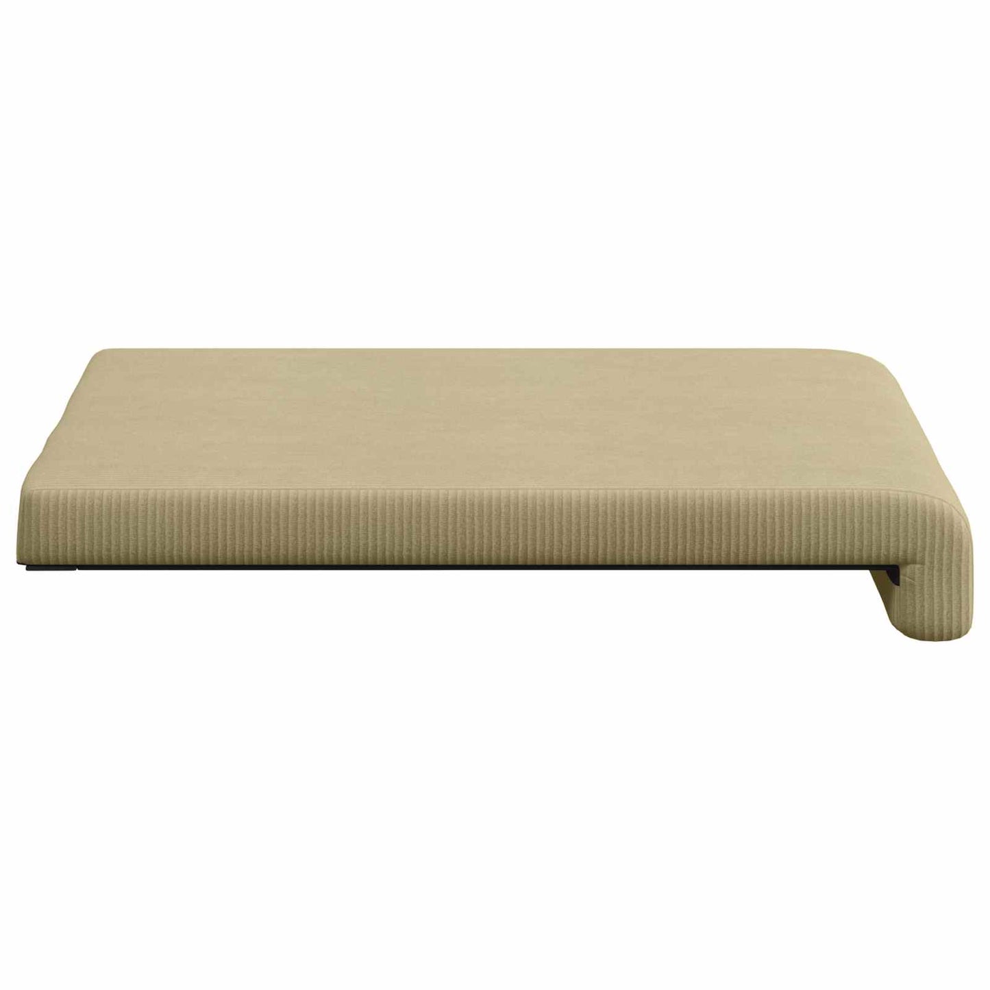 Bench Cushion 4 pcs Corduroy Grey Green Depth 35 cm