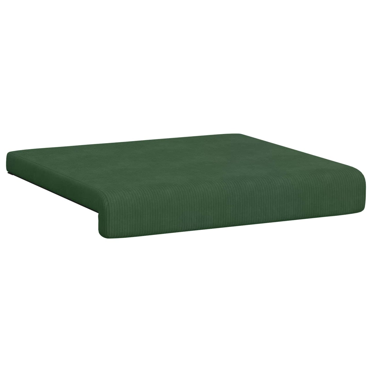 Bench Cushion 4 pcs Corduroy Dark Green Depth 35 cm