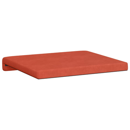 Bench Cushion 4 pcs Corduroy Red Orange Depth 35 cm