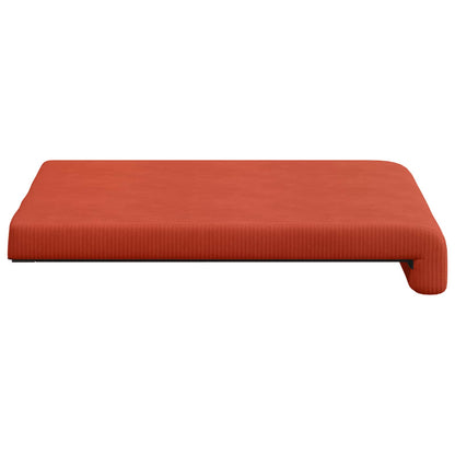 Bench Cushion 4 pcs Corduroy Red Orange Depth 35 cm