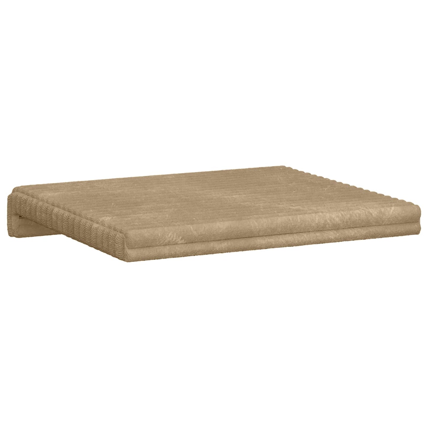 Bench Cushion 4 pcs Plush Corduroy Taupe Depth 35 cm