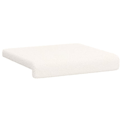 Bench Cushion 4 pcs Sherpa Fabric Cream Depth 35 cm