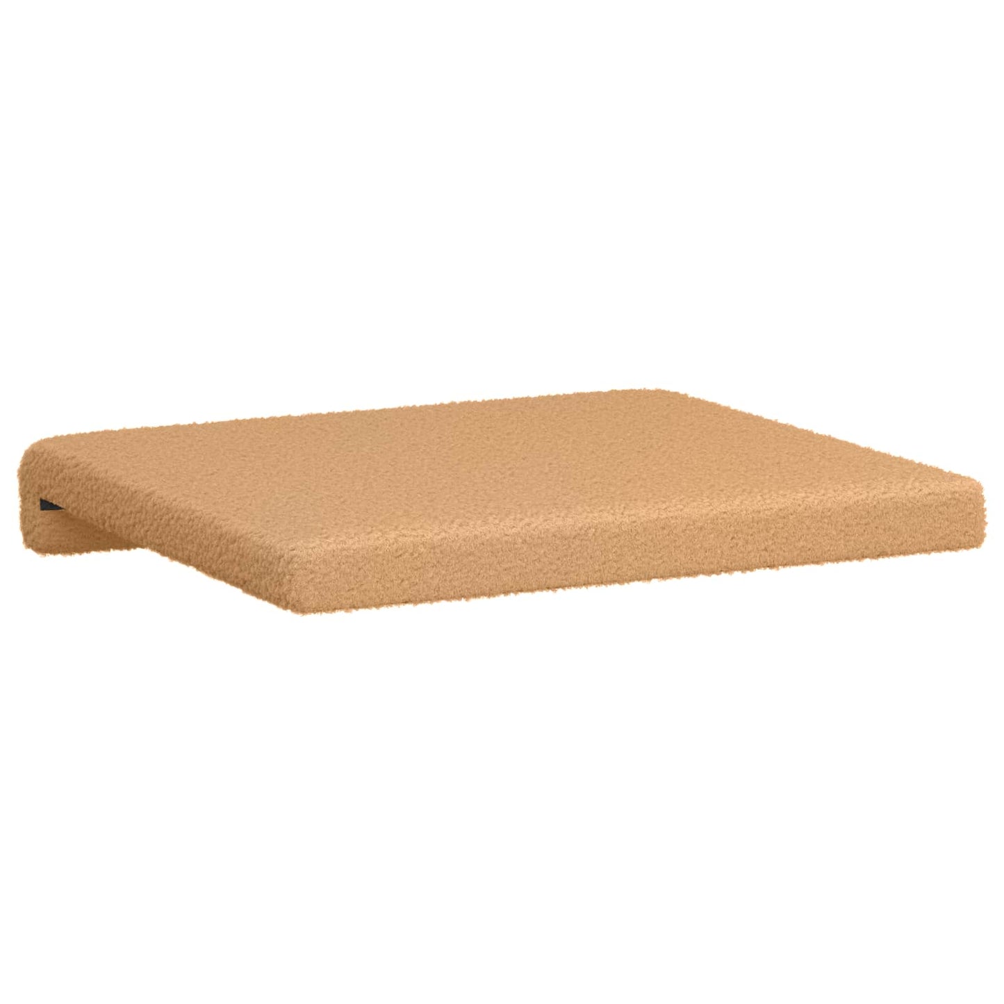 Bench Cushion 4 pcs Sherpa Fabric Beige Depth 35 cm