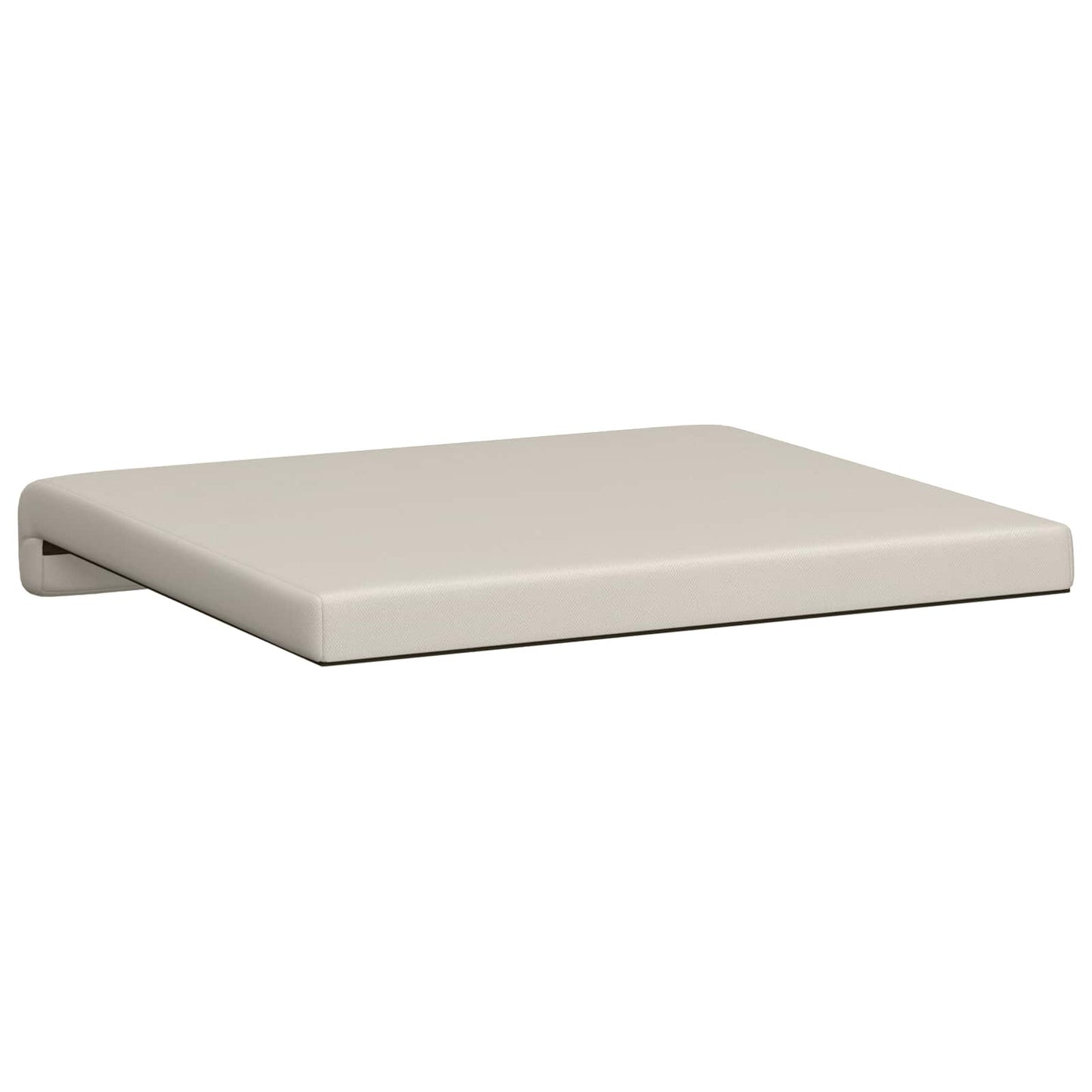Bench Cushion 4 pcs Textured Velvet Oatmeal Depth 35 cm