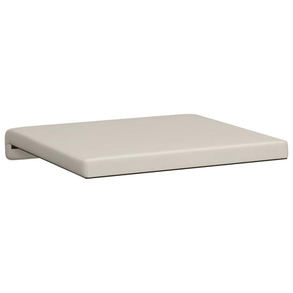 Bench Cushion 4 pcs Textured Velvet Oatmeal Depth 35 cm