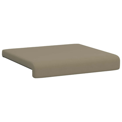 Bench Cushion 4 pcs Textured Velvet Khaki Depth 35 cm
