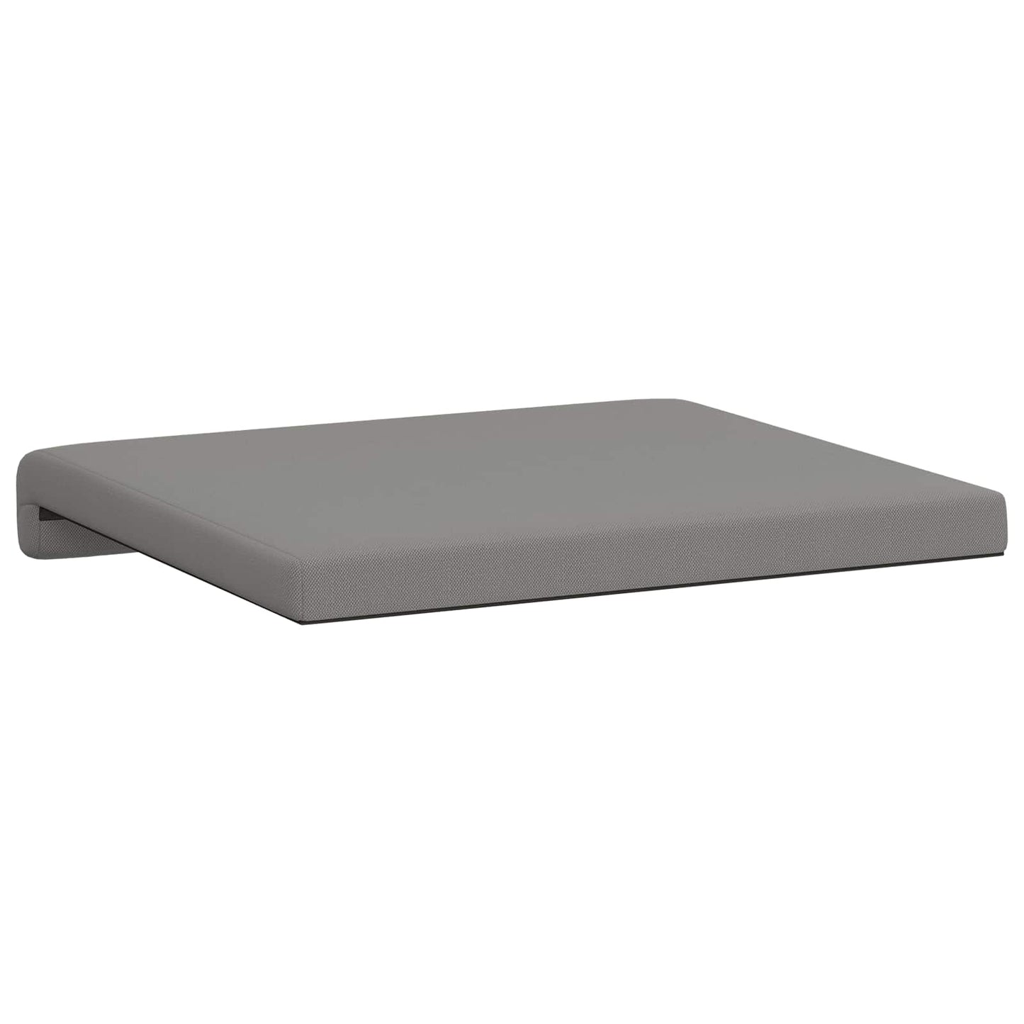 Bench Cushion 4 pcs Textured Velvet Dark Grey Depth 35 cm