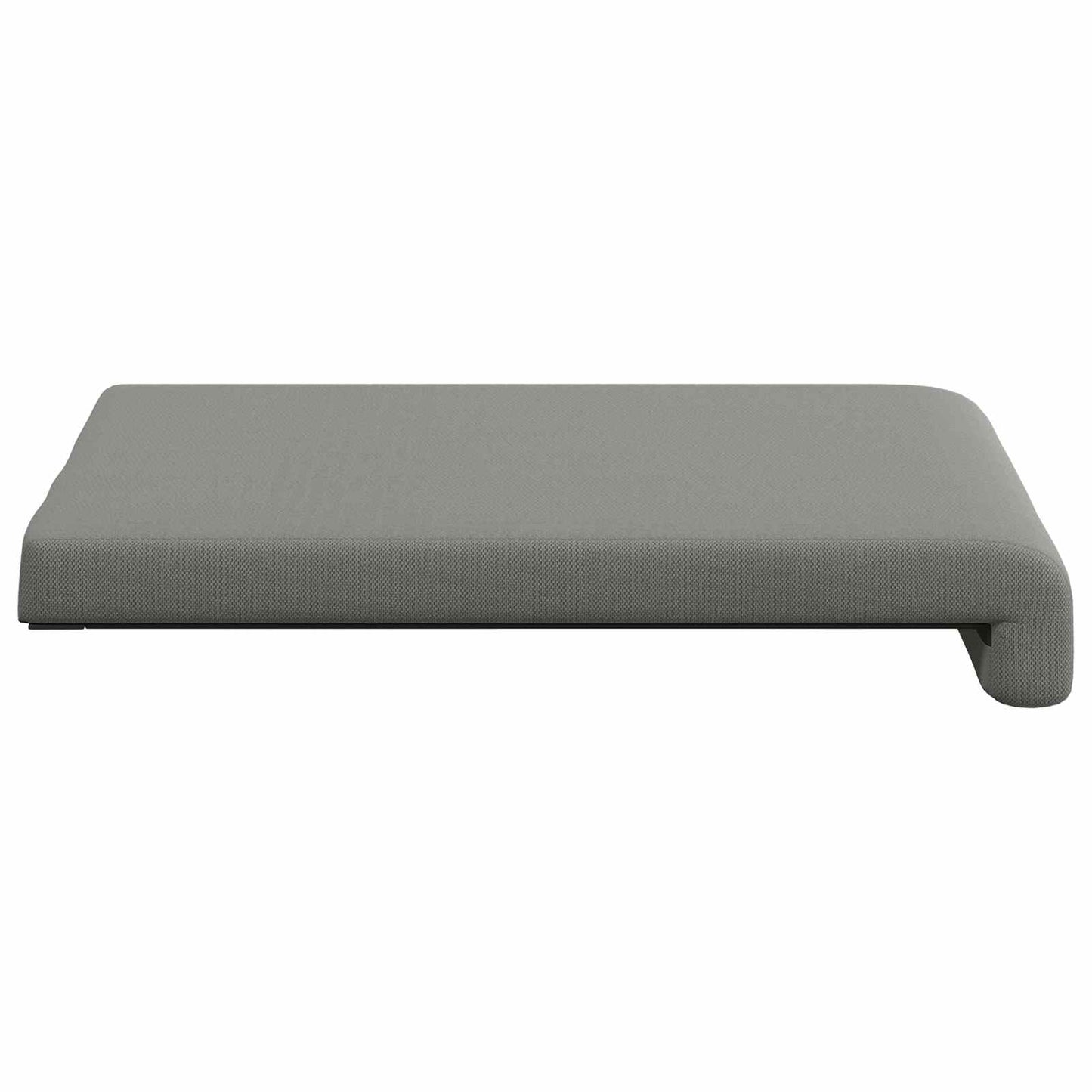 Bench Cushion 4 pcs Textured Velvet Dark Grey Depth 35 cm