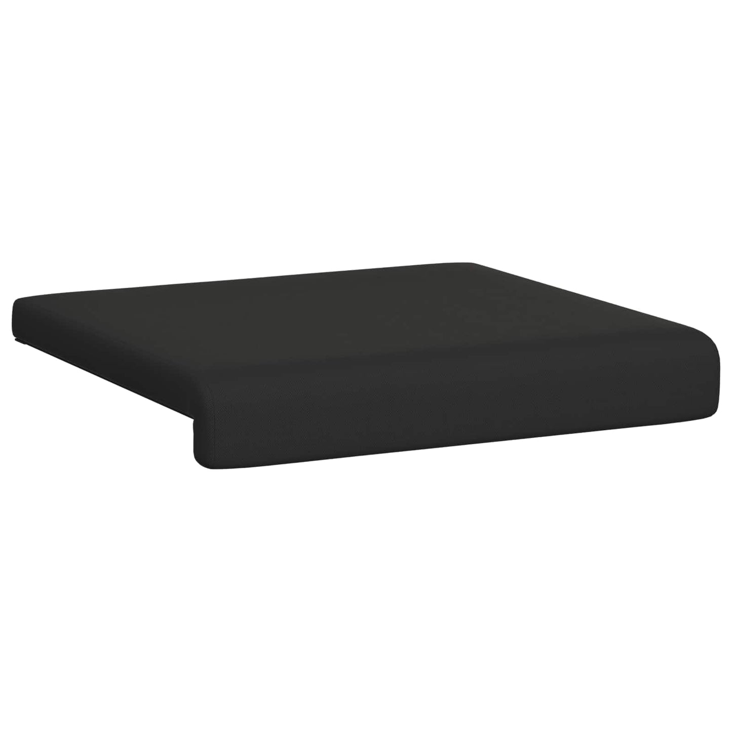 Bench Cushion 4 pcs Textured Velvet Black Depth 35 cm