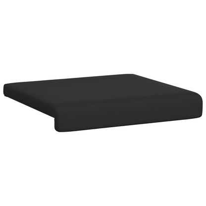 Bench Cushion 4 pcs Textured Velvet Black Depth 35 cm