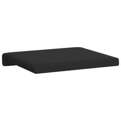 Bench Cushion 4 pcs Textured Velvet Black Depth 35 cm