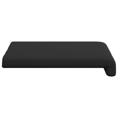 Bench Cushion 4 pcs Textured Velvet Black Depth 35 cm