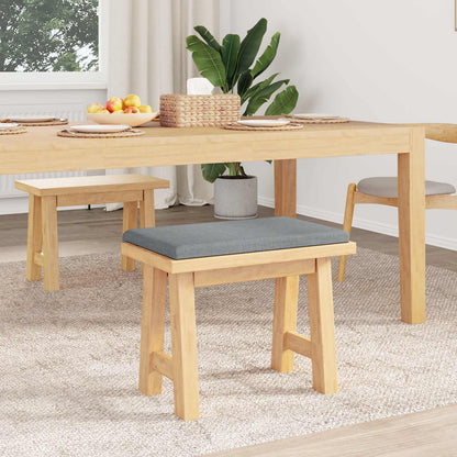 Bench Cushion Fabric Light Grey Depth 35 cm