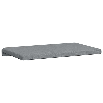 Bench Cushion Fabric Light Grey Depth 35 cm