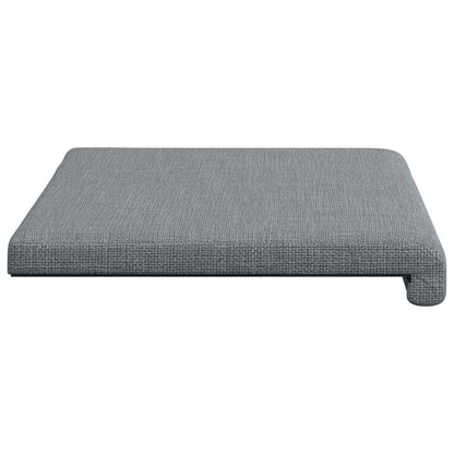 Bench Cushion Fabric Light Grey Depth 35 cm