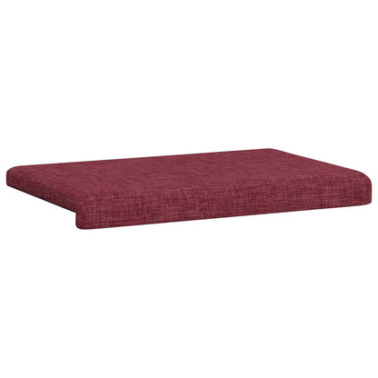 Bench Cushion Fabric Wine Red Depth 35 cm