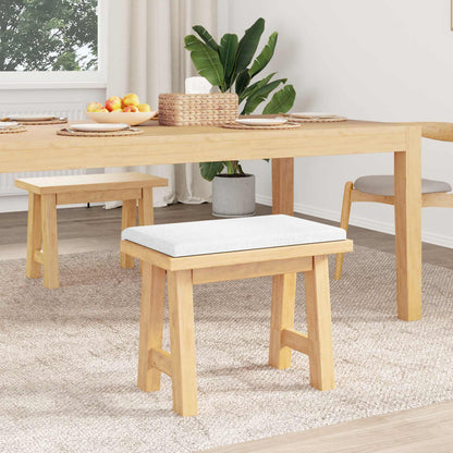 Bench Cushion Fabric White Depth 35 cm