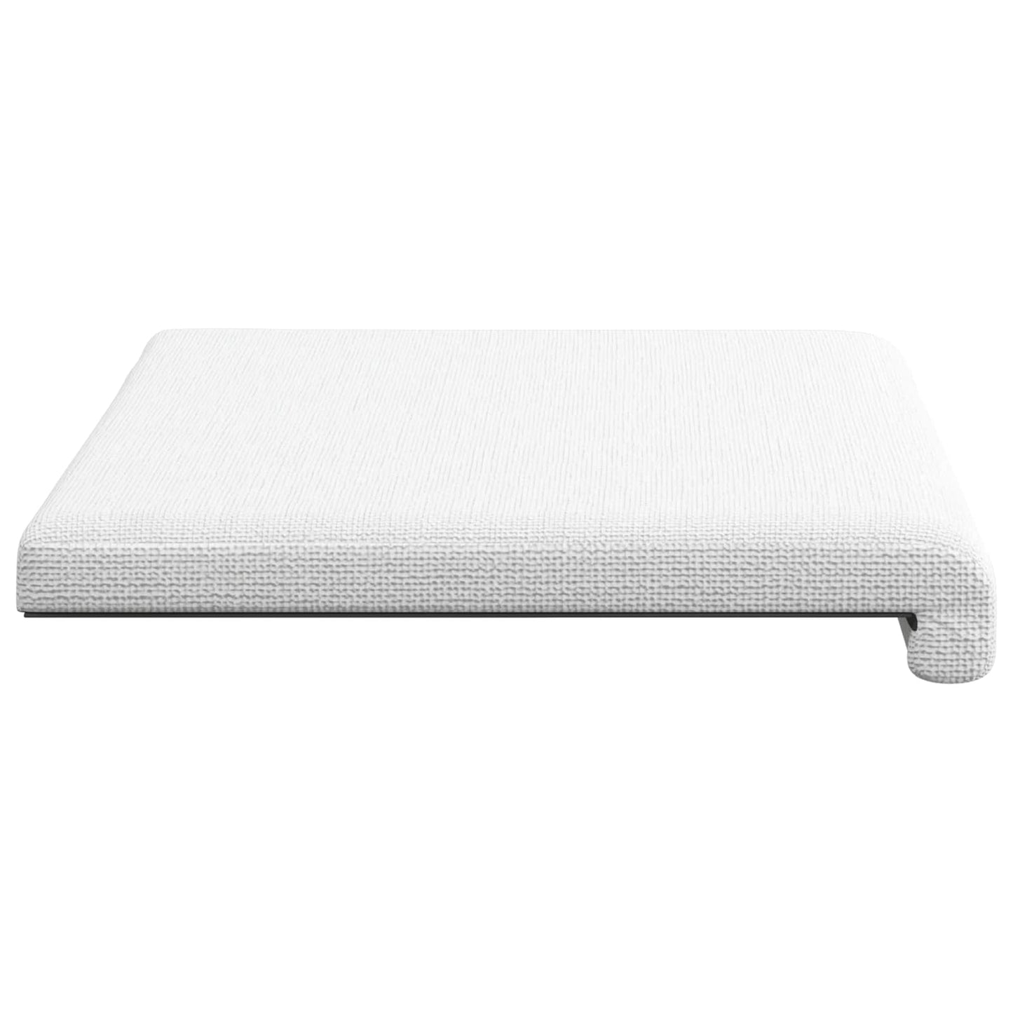 Bench Cushion Fabric White Depth 35 cm