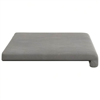 Bench Cushion Velvet Light Grey Depth 35 cm