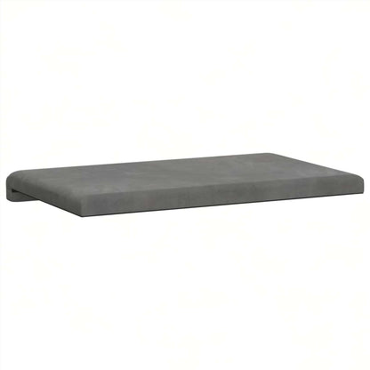 Bench Cushion Velvet Dark Grey Depth 35 cm