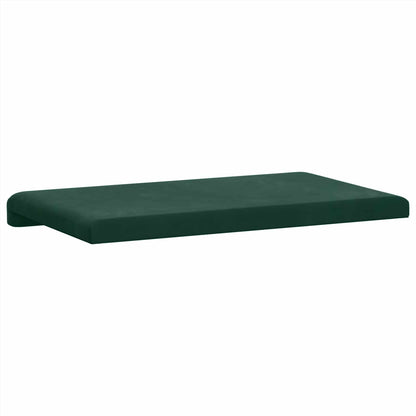 Bench Cushion Velvet Dark Green Depth 35 cm