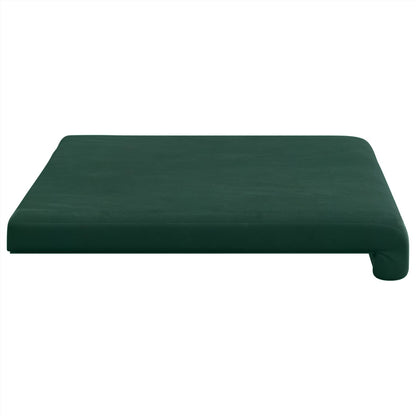 Bench Cushion Velvet Dark Green Depth 35 cm
