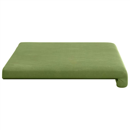 Bench Cushion Velvet Light Green Depth 35 cm