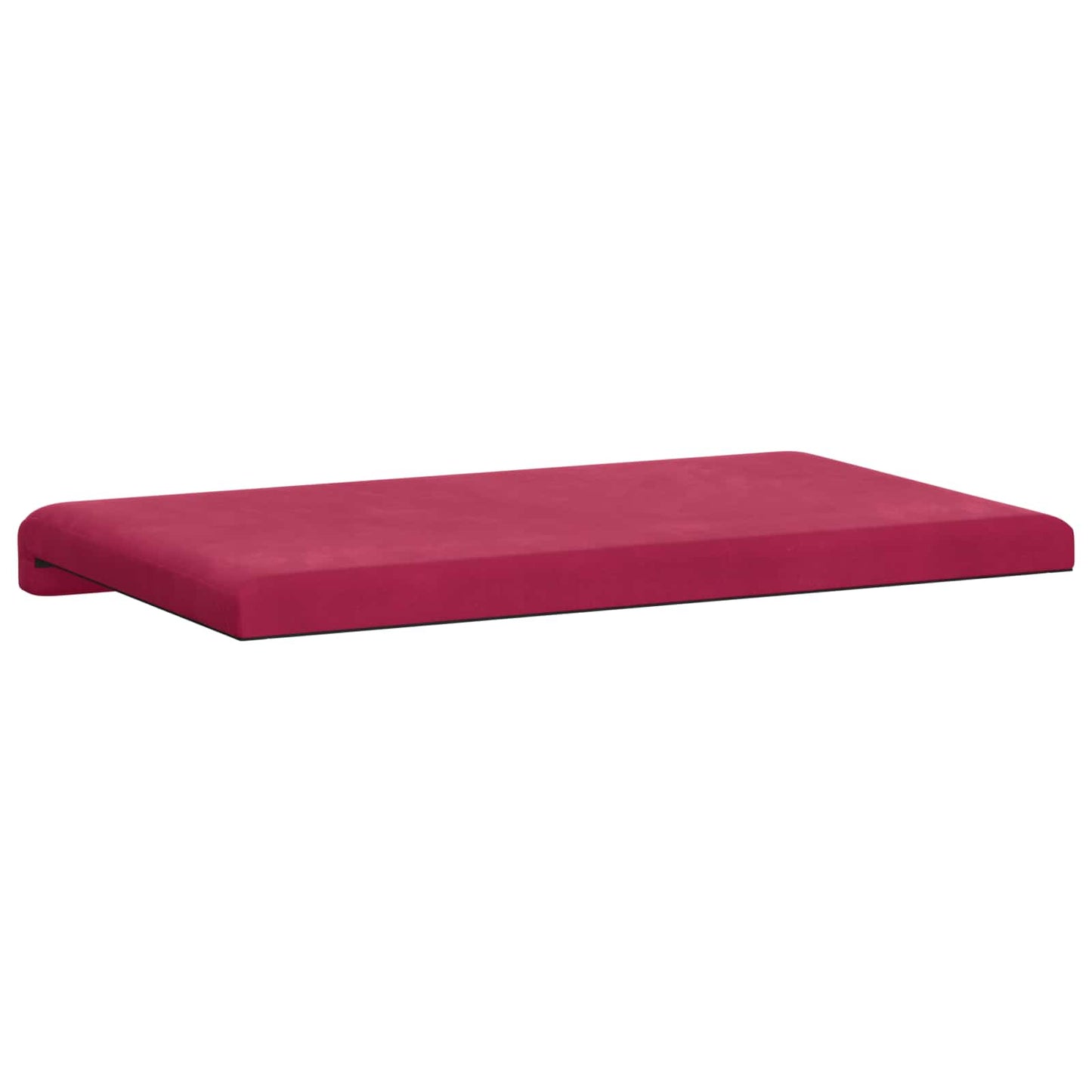 Bench Cushion Velvet Wine Red Depth 35 cm