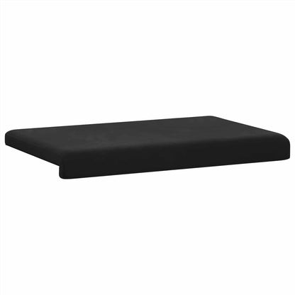 Bench Cushion Velvet Black Depth 35 cm