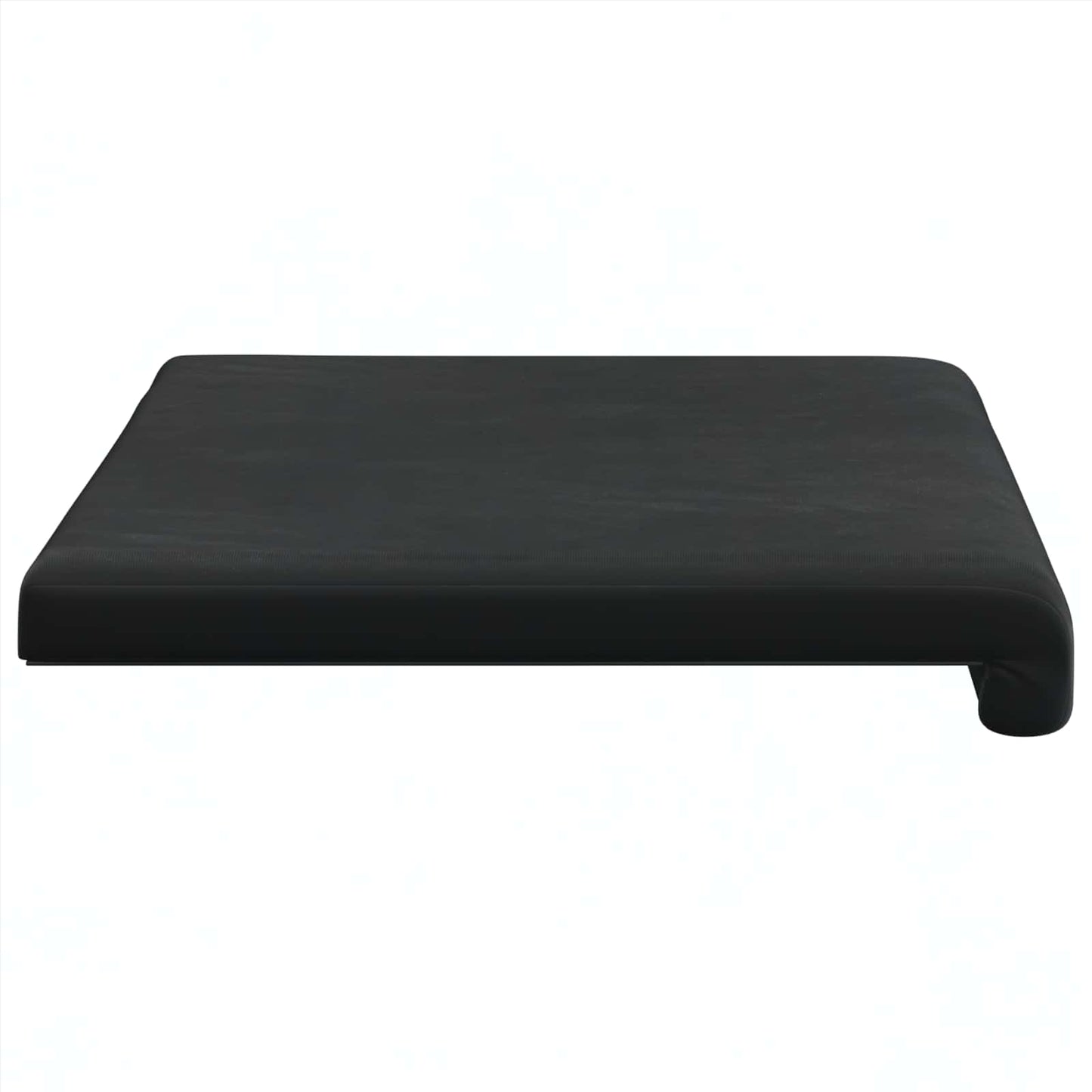 Bench Cushion Velvet Black Depth 35 cm