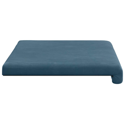 Bench Cushion Velvet Blue Depth 35 cm