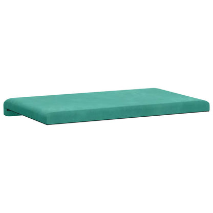 Bench Cushion Velvet Turquoise Depth 35 cm