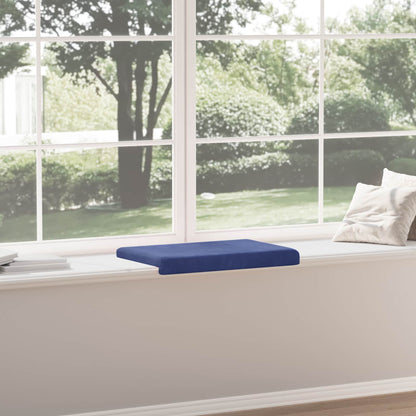 Bench Cushion Velvet Police Blue Depth 35 cm