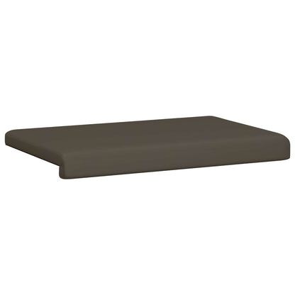 Bench Cushion Faux Leather Grey Depth 35 cm
