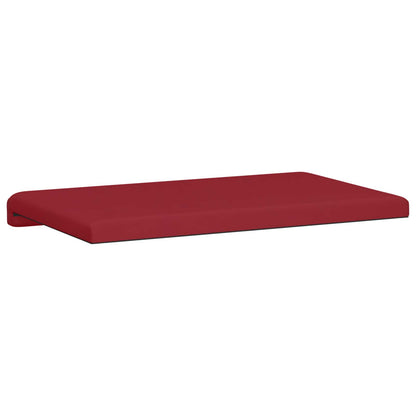 Bench Cushion Faux Leather Wine Red Depth 35 cm